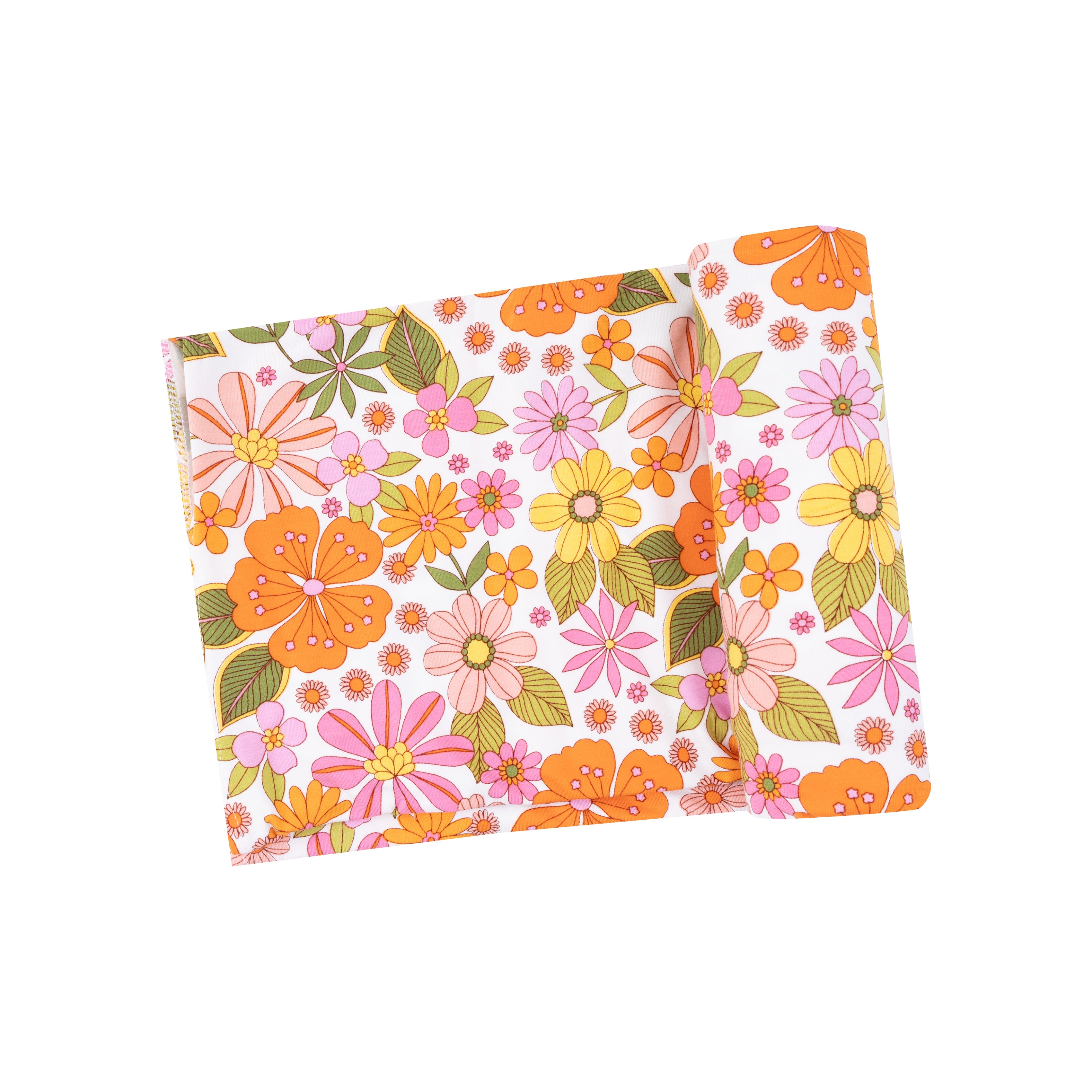 Angel Dear Bamboo Stretch Knit Swaddle Blanket - Boho Beachy Floral